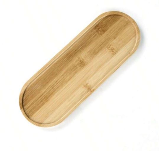 Wooden Oval Snack Plate