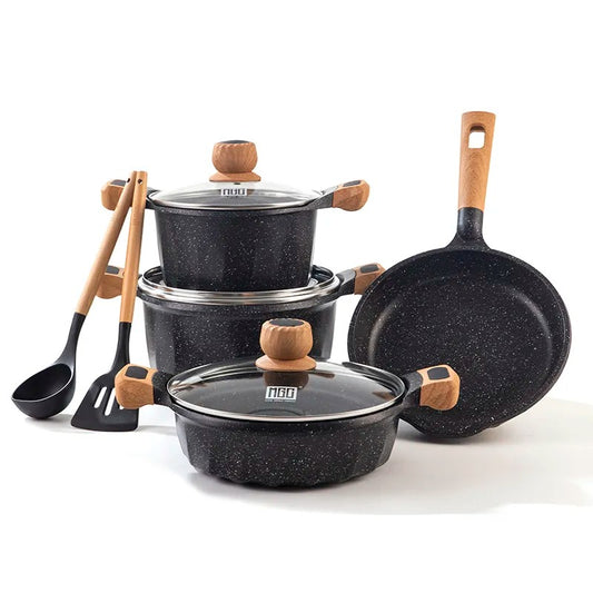 Non-Stick Induction Bottom Cooking Pot Set