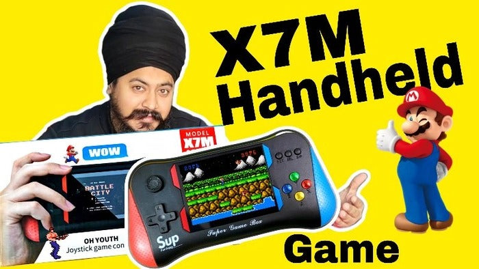 X7M Sup Hand game 8bit 500 In 1 Inbuilt Games