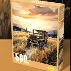 Designed Puzzle (500pcs)(Car)(508x360mm) - Alt View