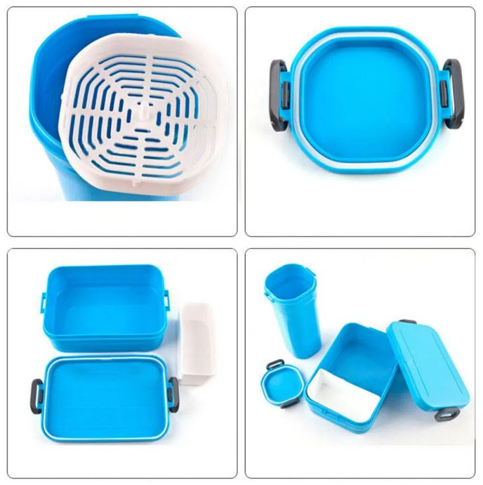 Lunch Box With Water Cup Set