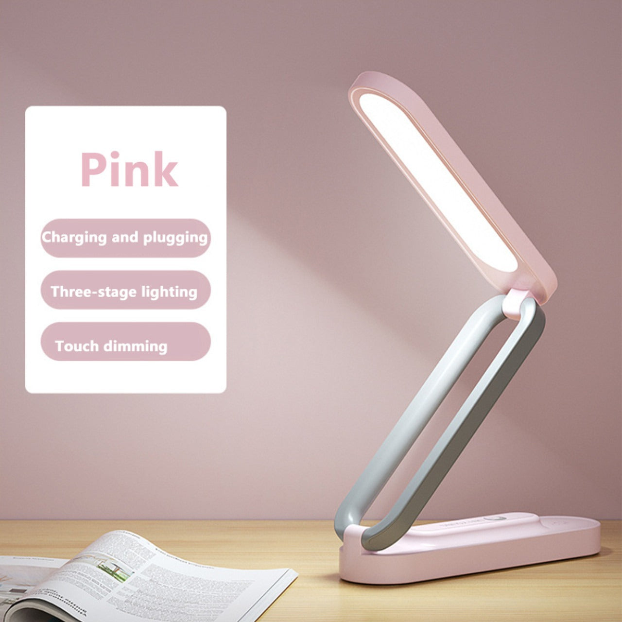 Foldable LED Table Reading Lamp