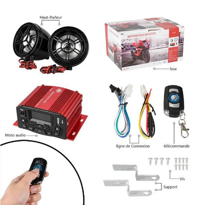 Audio Remote Control Motorcycle Sound System (12V)