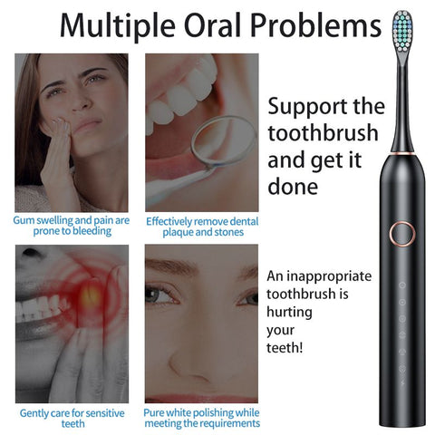 Rechargeable Electric Toothbrush - Alt View