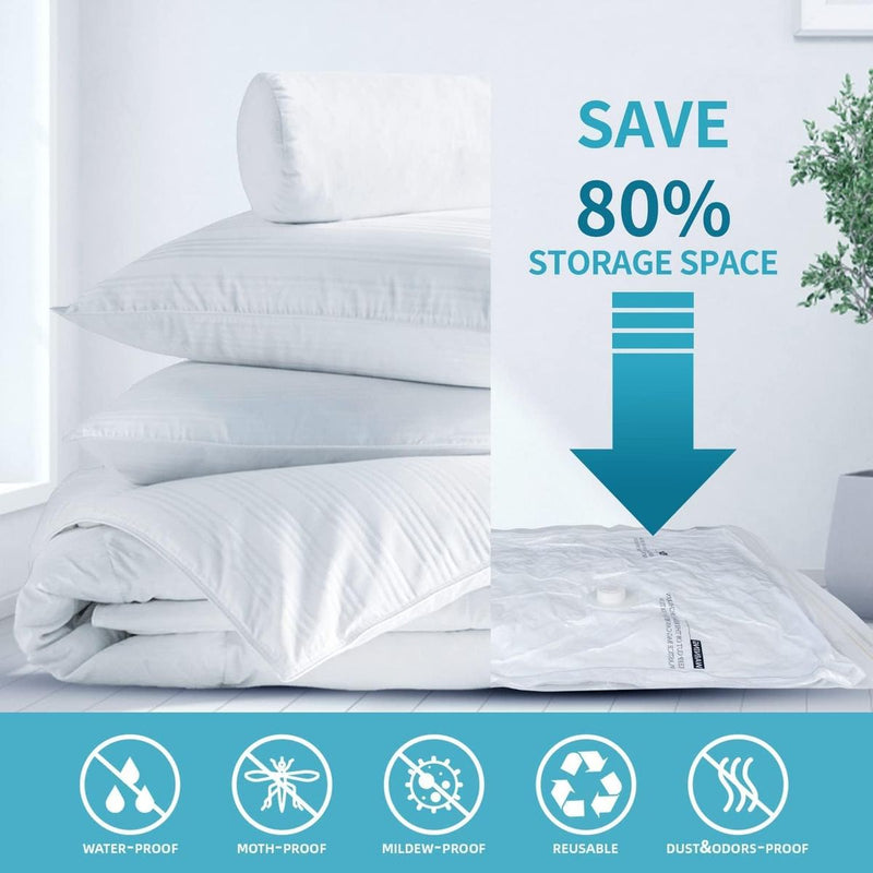 Vacuum Storage Bags With Hand Pump (10 pcs)