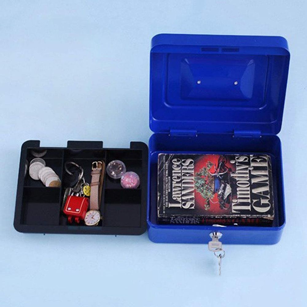 Metal Cash Box (Medium)(20x16x8.3cm)