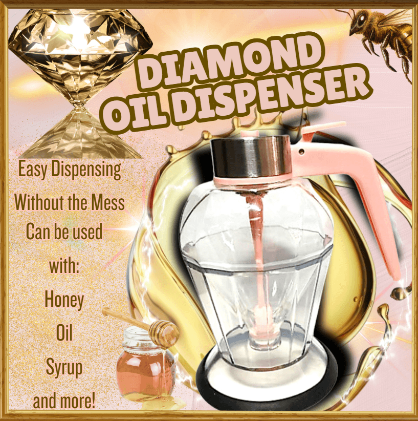 Diamond Oil Dispenser With Pink Handle - DMC Wholesale