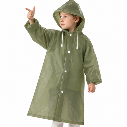 Waterproof Rain Coat For Kids (Khaki)(115x53cm)