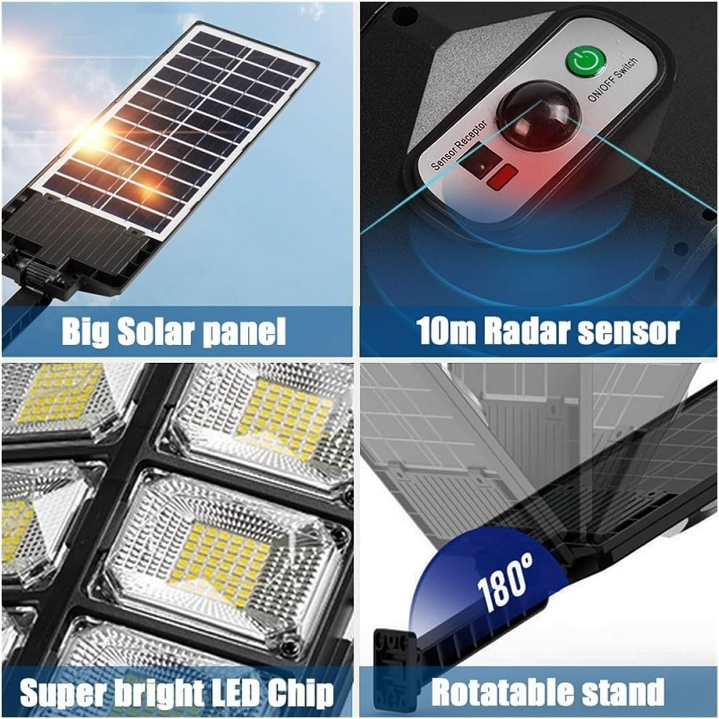 Large Solar Powered Street Light