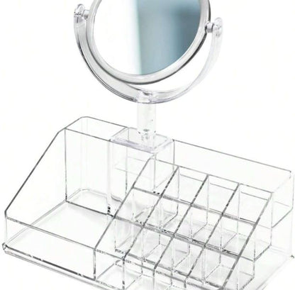 Make Up Organiser with Mirror (16 Grid)