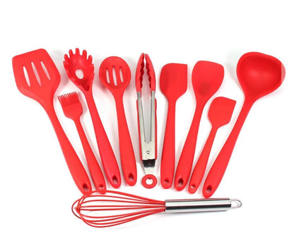 Silicone Cooking Utensils Set (10 pcs)