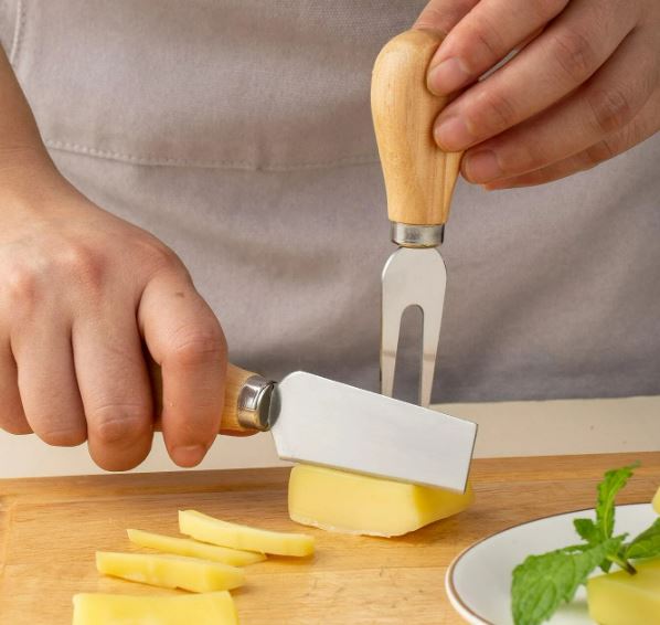 Wooden Handle Cheese Knife Set (Set A)(4 pcs)