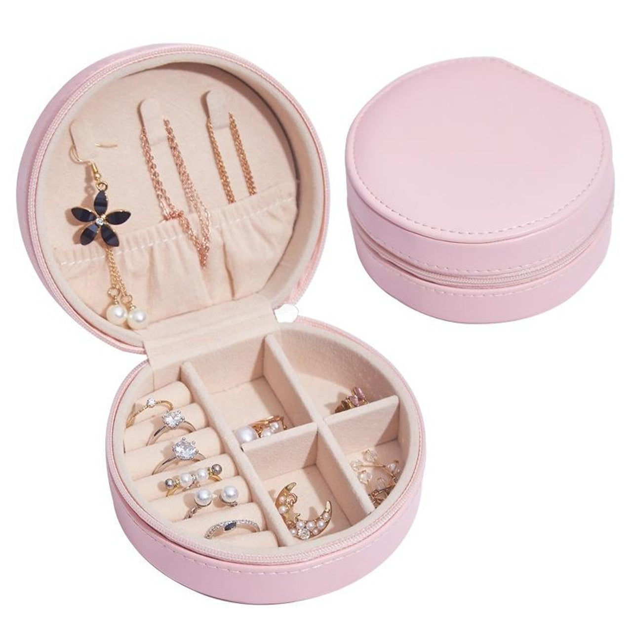 Round Jewellery Storage Box