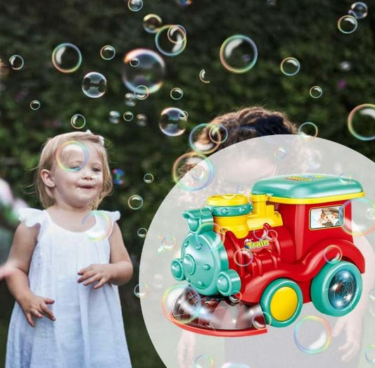 Musical Bubble Blowing Steam Locomotive Toy