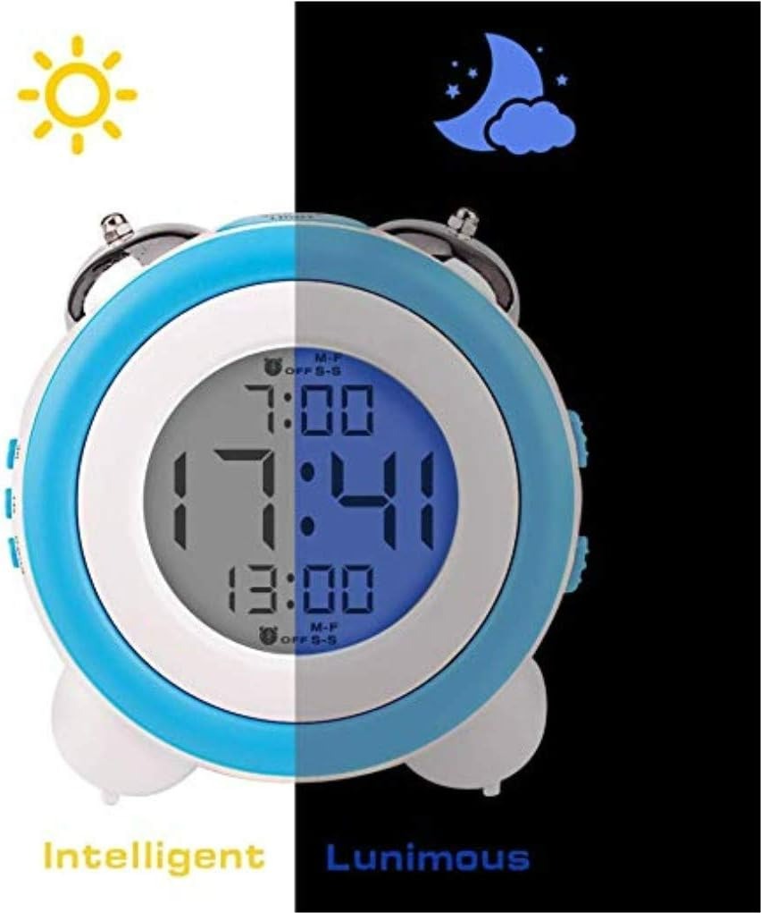 Dual LED Night Light Digital Alarm Clock