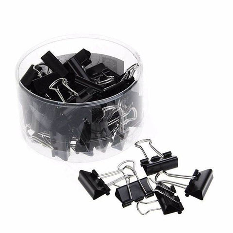 Binder Clips (25mm)(48 pcs)(Black) - Alt View