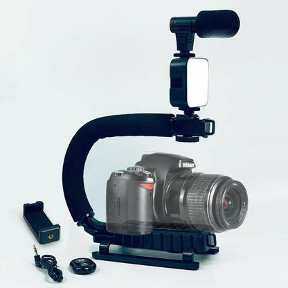 U-Shaped Video Making Handheld Stabilizer Kit