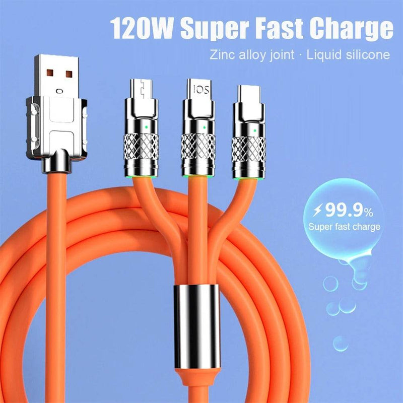 3in1 Zinc Alloy Charging Cable