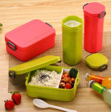 Lunch Box With Water Cup Set