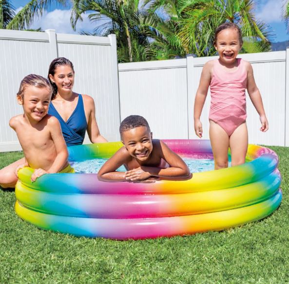 Inflatable Ombre Rainbow Pool