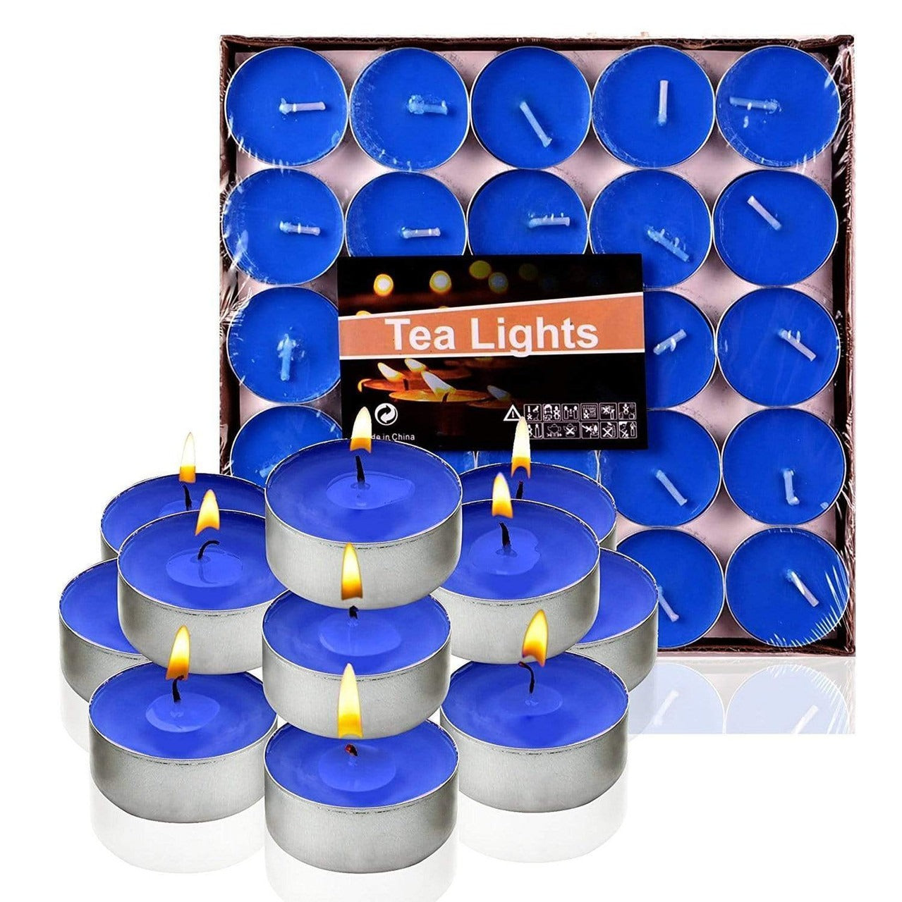 Coloured Tea Light Candles (50 pcs)