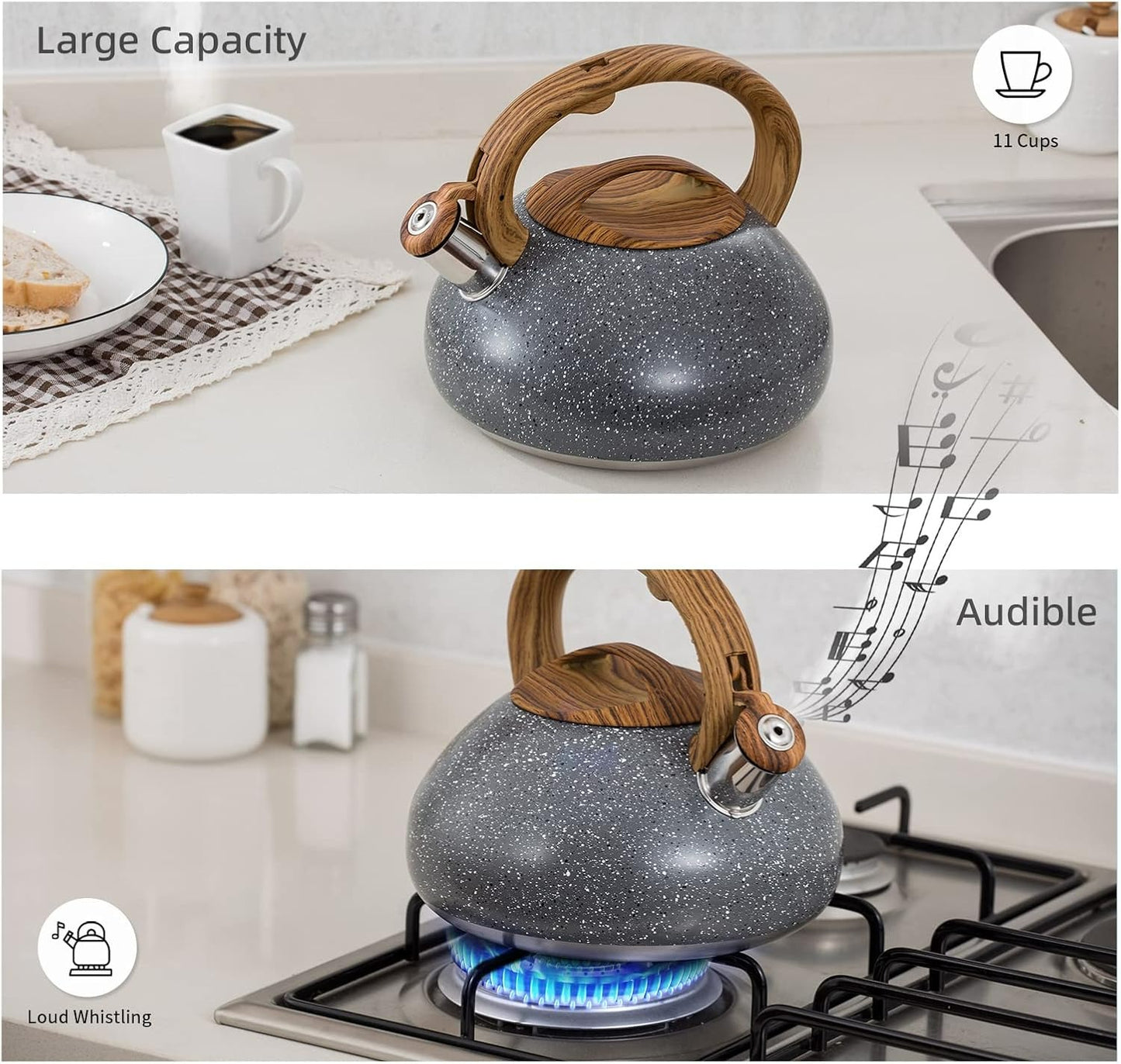 Stainless Steel Stove Top Whistling Kettle