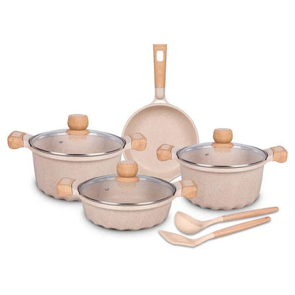 Non-Stick Induction Bottom Cooking Pot Set