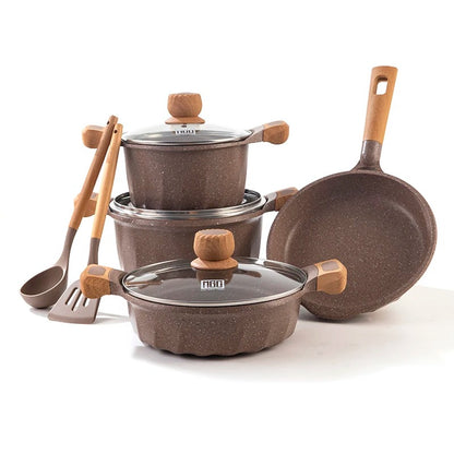 Non-Stick Induction Bottom Cooking Pot Set