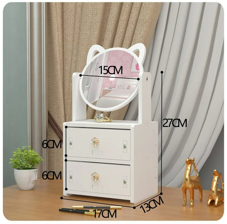 Mini Dressing Table Make-Up Cosmetic Organizer