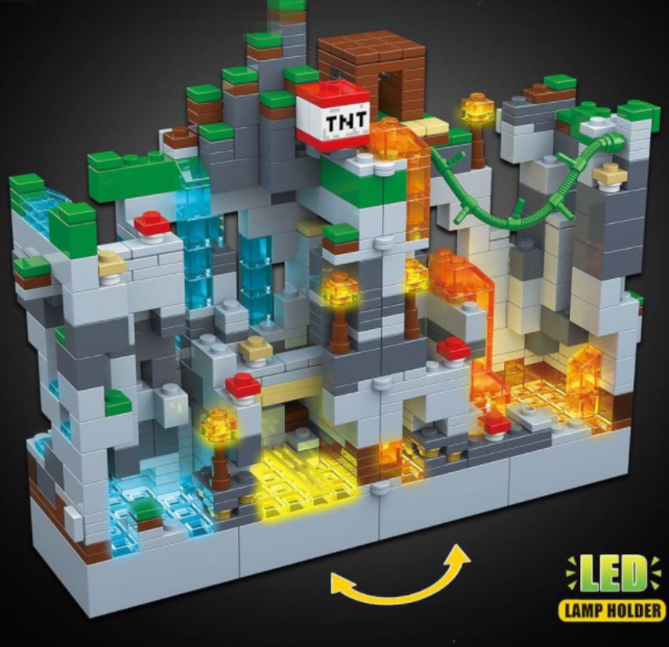 Minecraft Interlocking Building Blocks Set (551 pcs)