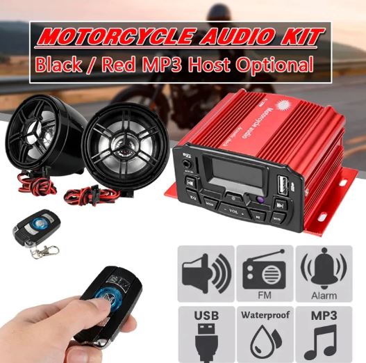 Audio Remote Control Motorcycle Sound System (12V)