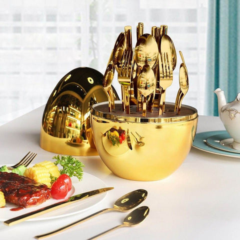 Luxury Cutlery Egg Set (24 pcs)