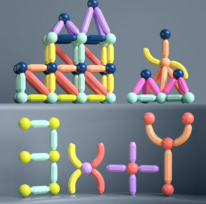 Magnetic Sticks Building Blocks (64 pcs)