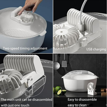 4in1 Defrosting Tray with Drip Basket