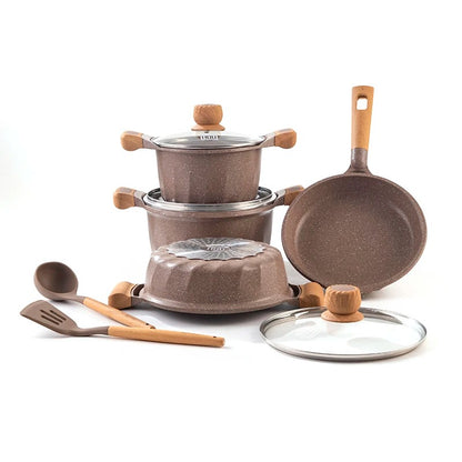 Non-Stick Induction Bottom Cooking Pot Set