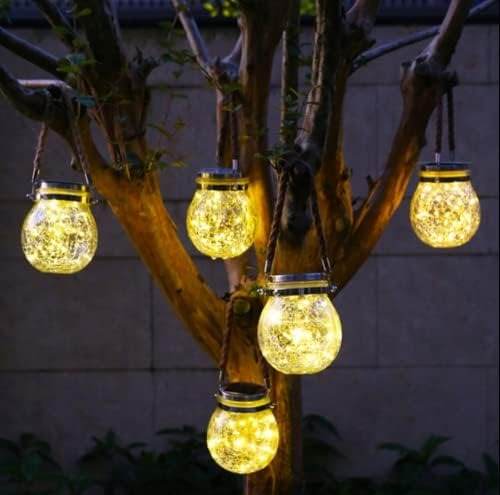 Glass Lantern (Warm White)(Each)