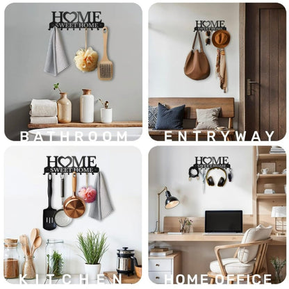 Home Sweet Home Wall-Mounted Key Hook (10 Hooks)