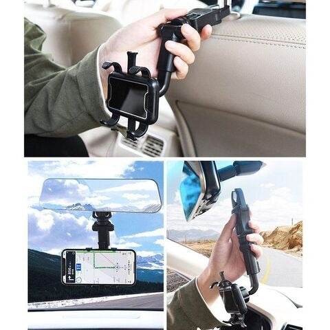 360 Degree Rearview Car Mobile Holder