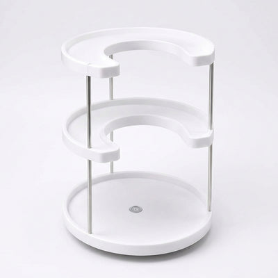 3-Tier Rotating Storage Rack - 360° Spinning Organiser for Kitchen Cabinet, Pantry & Countertop