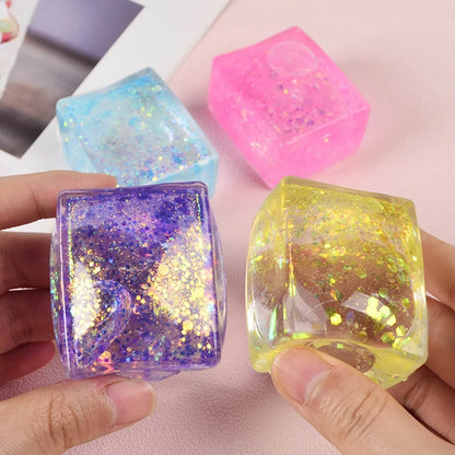 Silky Soft Sensory Ice Cube Squeeze Toy (Each) - DMC Wholesale
