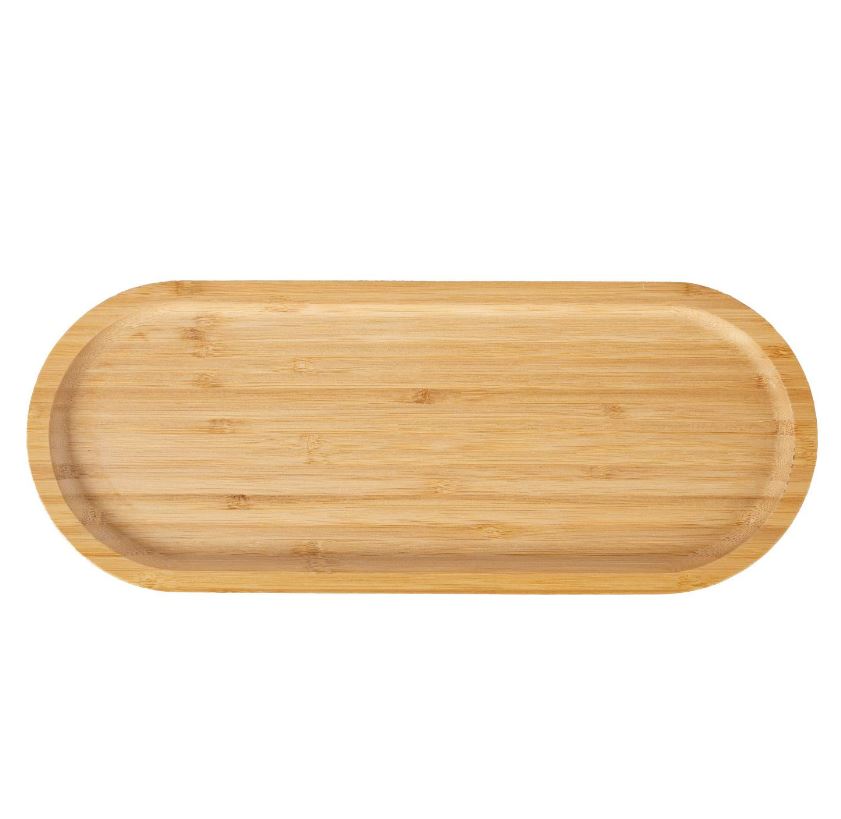 Wooden Oval Snack Plate