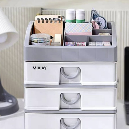 Handcrafting Multi-Drawer Organiser (3 Tier)(Grey)