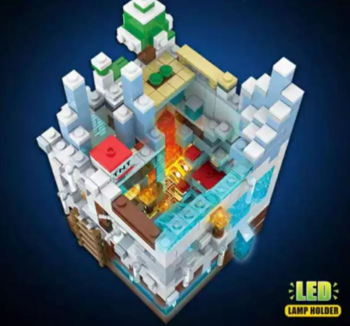 Minecraft Interlocking Building Blocks Set (551 pcs)