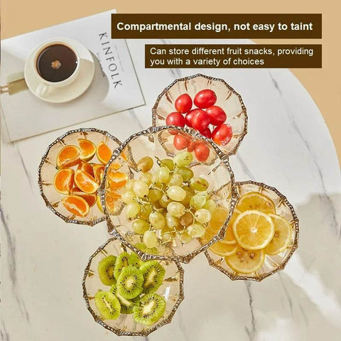 Five Plate Ornamental Fruit Bowl - Alt View