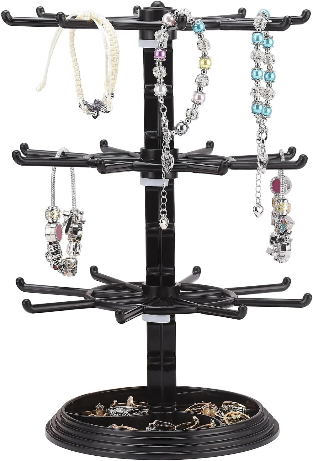 Rotating Jewelry Display Holder (3 Tier)