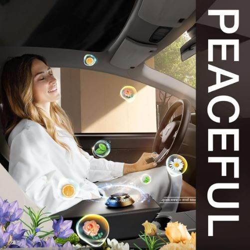 Solar Car Air Freshener Diffuser