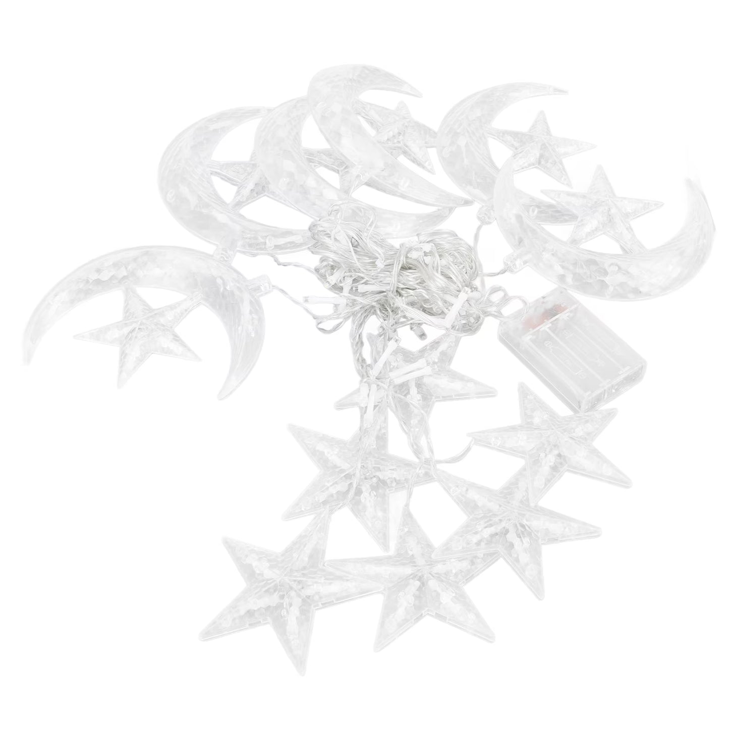 Star On Moon City Battery Operated String Lights (20L)(3M)(Yellow)