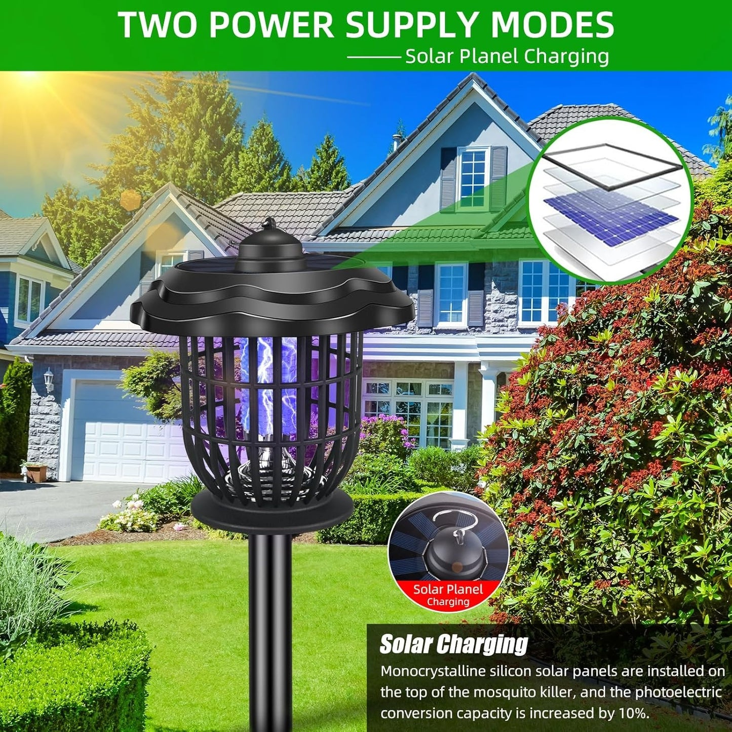 Garden Pathway Solar Mosquito Lamp (Each)