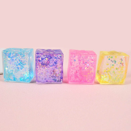 Silky Soft Sensory Ice Cube Squeeze Toy (Each) - DMC Wholesale
