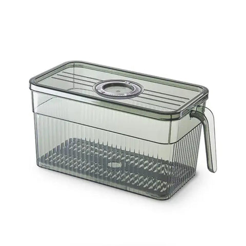 Transparent Fridge Storage Container With Handle (Each) - Alt View